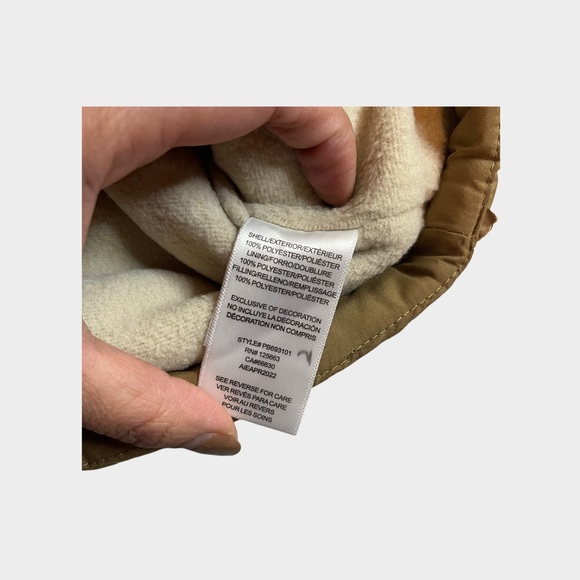 Perry Ellis Suede Color Fleece Line Quilted Jacket - Picture 5 of 7